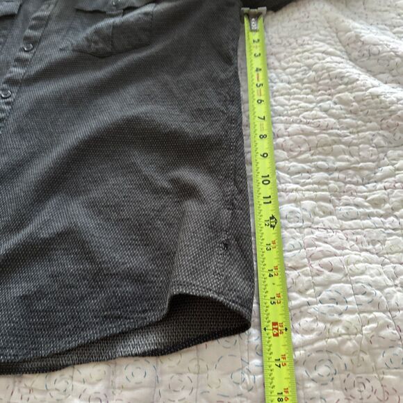 Marc Anthony Luxury Slim Fit Geometric Black White Extra Large Button Up - Picture 8 of 14